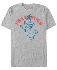 Disney Men's Frozen Olaf Free Hugs, Short Sleeve T-Shirt