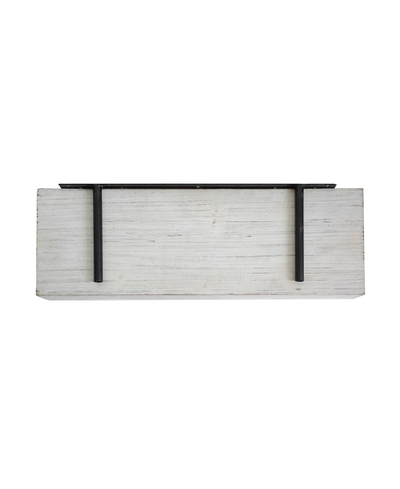 American Art Decor Wood Floating Wall Shelf