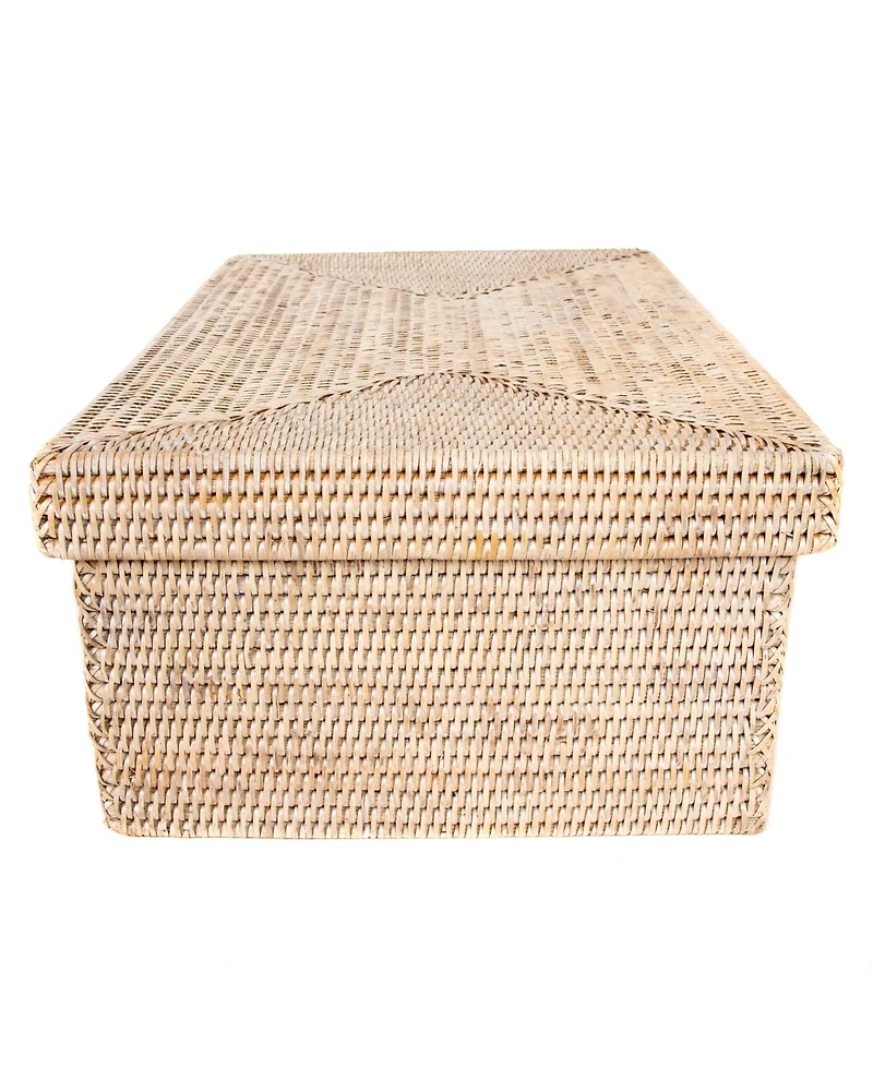 Artifacts Trading Company Artifacts Rattan Rectangular Storage Box with Lid