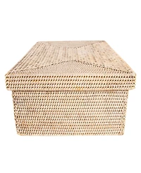Artifacts Trading Company Artifacts Rattan Rectangular Storage Box with Lid