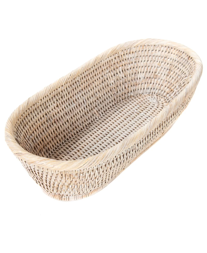 Artifacts Rattan Oval Bread Basket