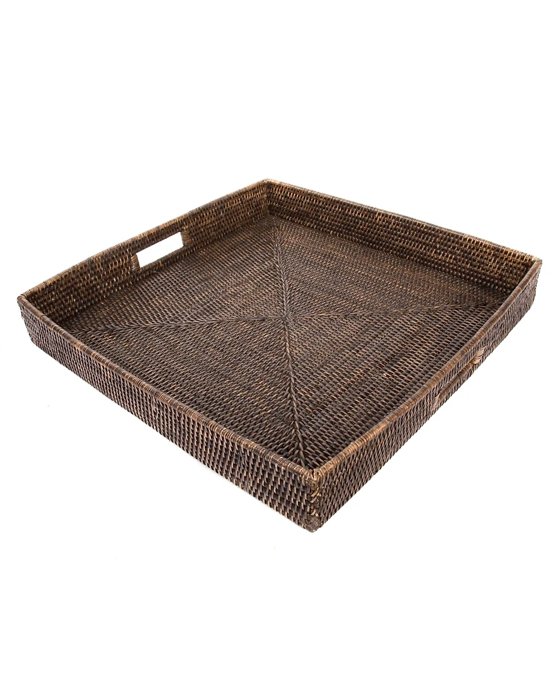 Artifacts Rattan Square Ottoman Tray