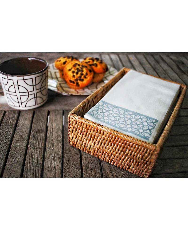 Artifacts Rattan Guest Towel and Napkin Holder
