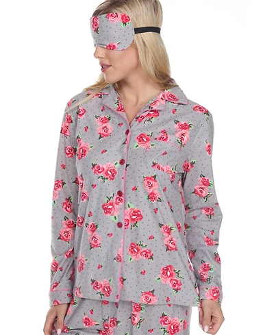 White Mark 3-Piece Cozy Pajama Set