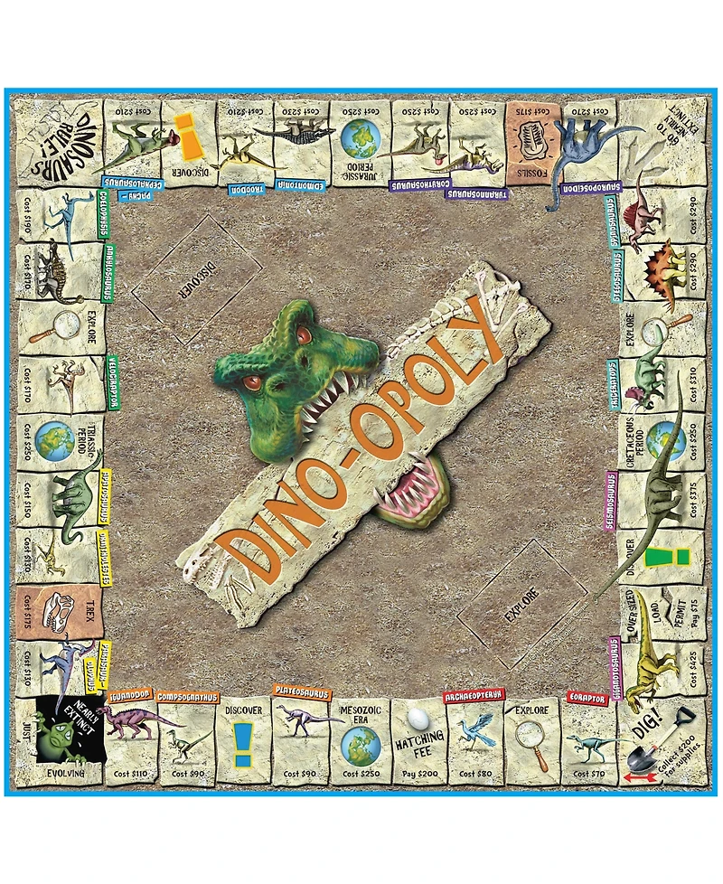 Late for the Sky Dino-Opoly Game