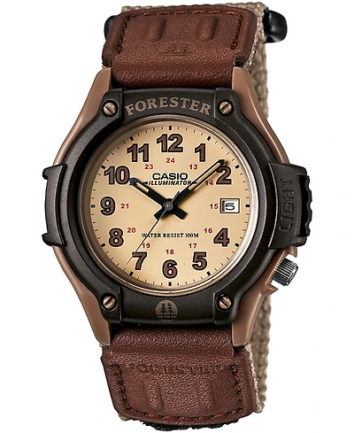 Casio Men's Forester Tan Nylon Strap Watch 41mm