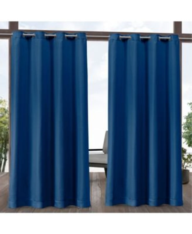 Exclusive Home Aztec Indoor Outdoor Grommet Top Curtain Panel Pair