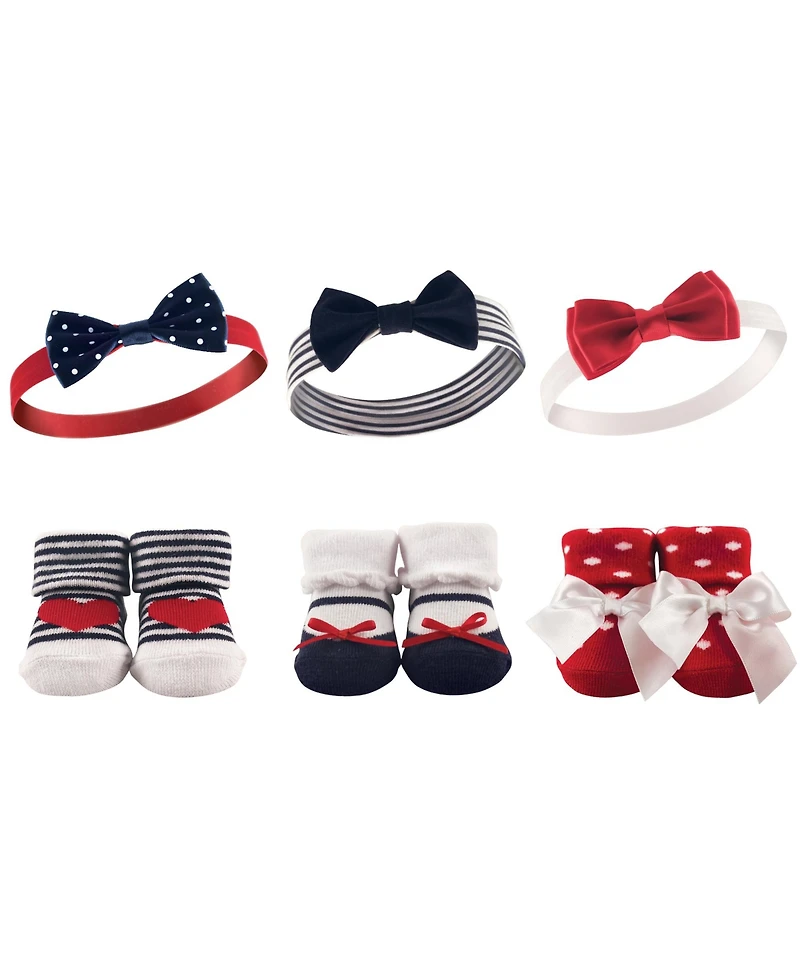 Hudson Baby Baby Girls Delightful Duo Gift Headband and Socks