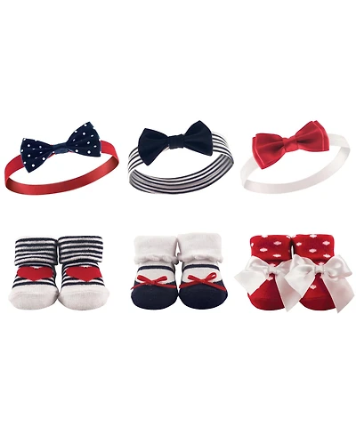 Hudson Baby Baby Girls Delightful Duo Gift Headband and Socks