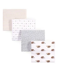 Hudson Baby Unisex Cotton Flannel Swaddling Wraps