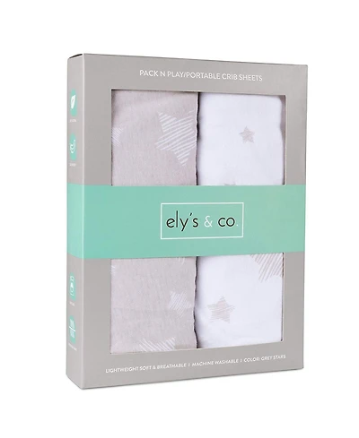 Ely's & Co. Baby Pack N Play Portable Crib Sheet ( Pack of 2 )