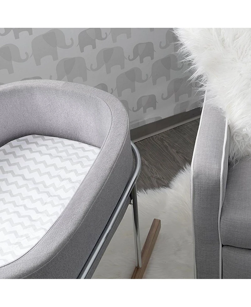 Ely's & Co. Baby Fitted Waterproof Bassinet Sheet 100% Combed Jersey Cotton