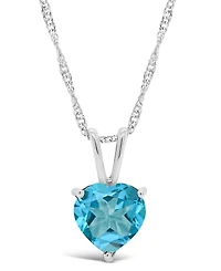 Blue Topaz (2-1/3 ct. t.w.) Pendant Necklace Sterling Silver. Also Available Amethyst (1-5/8