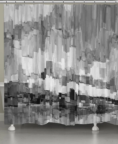 Laural Home Grey Glacier Shower Curtain, 71" x 72"