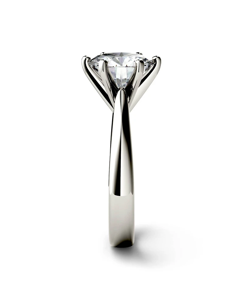 Moissanite Solitaire Engagement Ring 3-1/10 ct. t.w. Diamond Equivalent 14k White or Yellow Gold