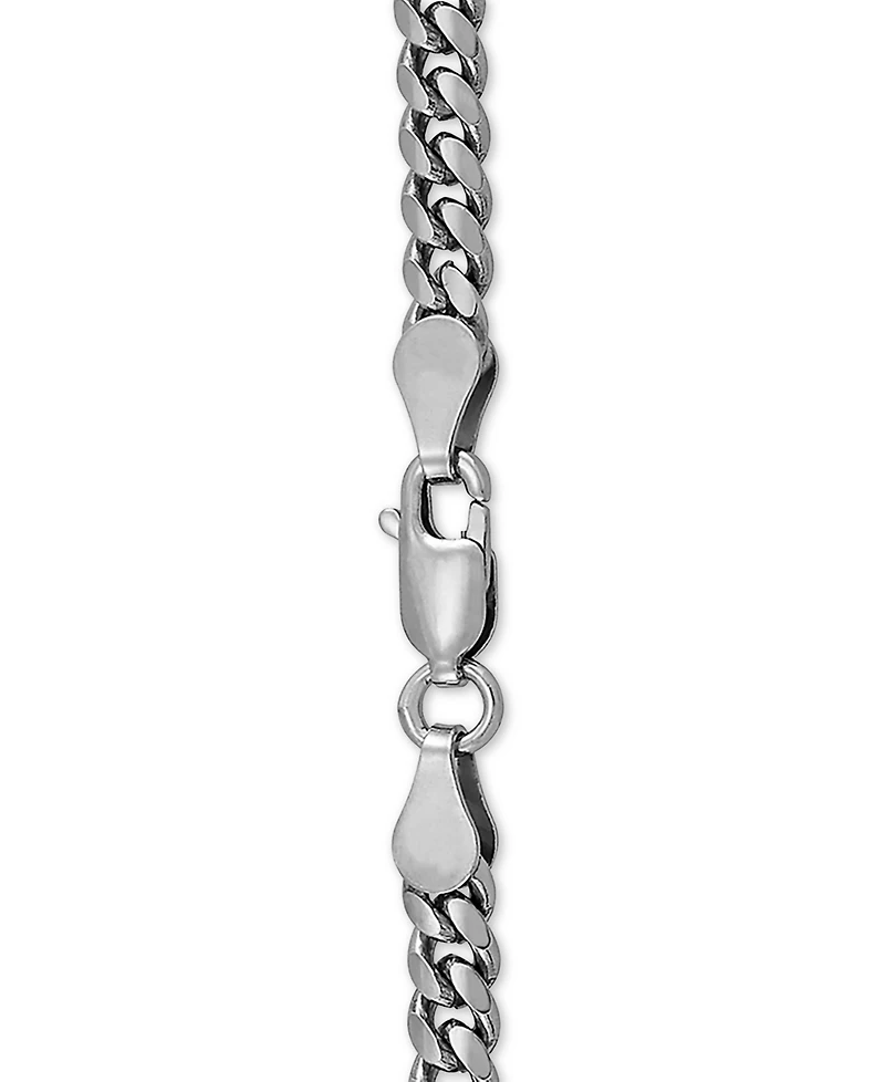 Cuban Link 22" Chain Necklace in Sterling Silver
