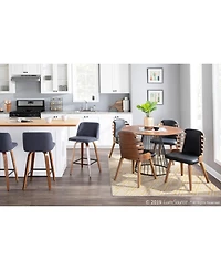 Toriano Swivel Bar Stool (Set of 2)