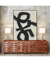 Giant Art 40" x 30" Symbiotic Iii Art Block Framed Canvas