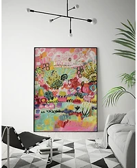 Giant Art 24" x 18" Boho Garden Iii Art Block Framed Canvas