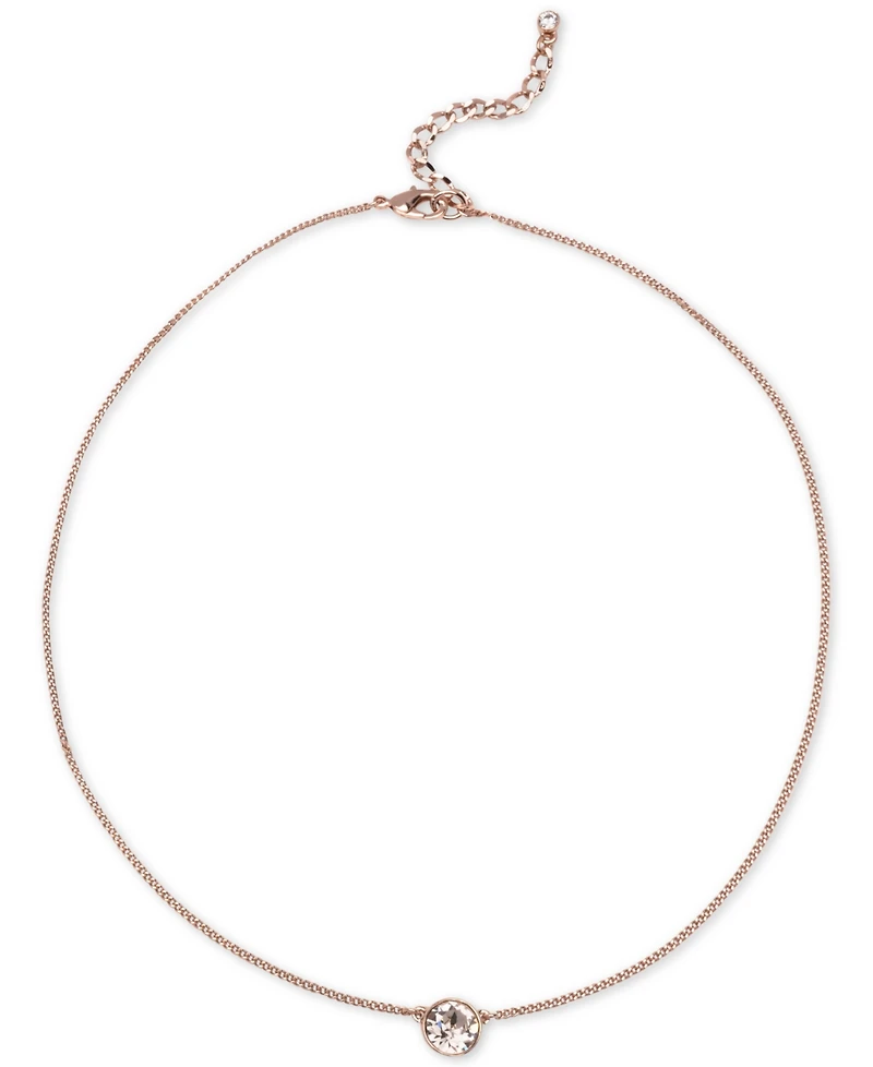 Givenchy, Crystal Pendant Necklace, 16" + 2" Extender