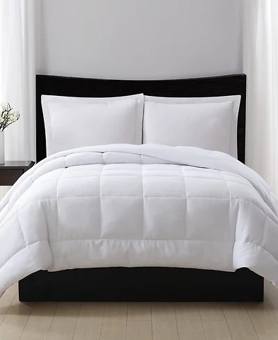 London Fog Embossed Dot Seersucker Down Alternative Comforter, Full/Queen