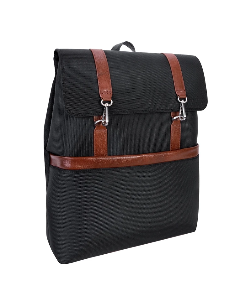 Mcklein Element 17" Nylon Flap-Over Laptop Tablet Backpack