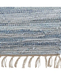 Saro Lifestyle Long Table Runner with Chindi Woven Design