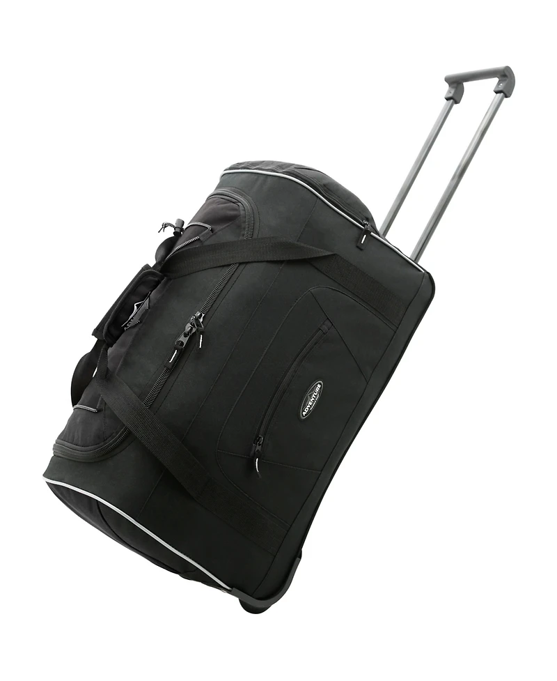 Travelers Club 22" Multi-Pocket Rolling Duffle