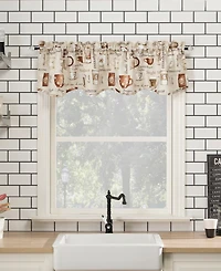 Bristol Coffee Shop Semi-Sheer Rod Pocket Kitchen Curtain Valance and Tiers Set