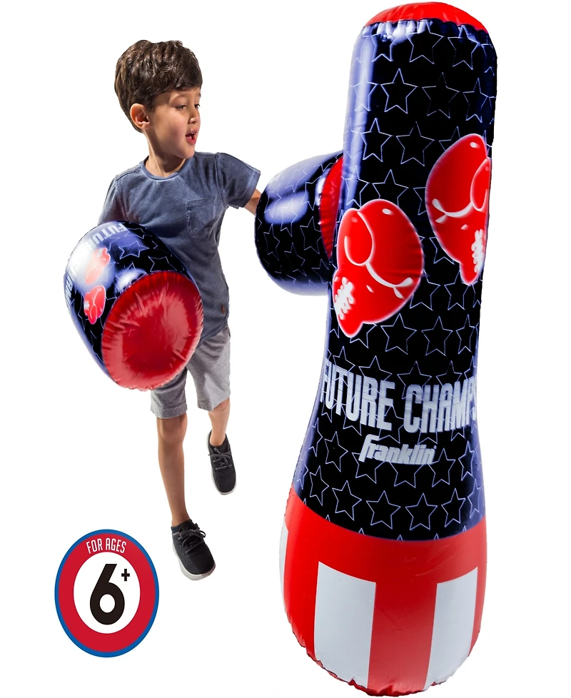 Franklin Sports Inflatable Punching Bag Glove Set - Future Champs
