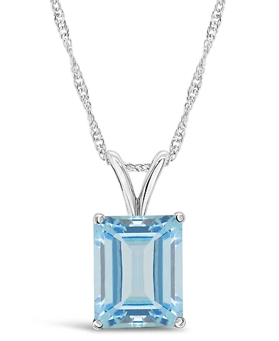 Sky Blue Topaz (3 ct. t.w.) Pendant Necklace Sterling Silver. Also Available Rose Quartz