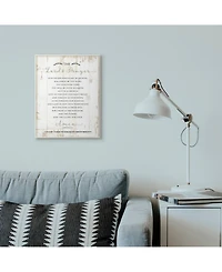 Stupell Industries The Lords Prayer Our Father Rustic Distressed White Wood Look, 10" L x 15" H