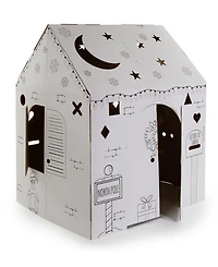 Easy Playhouse Holiday Cottage Cardboard Playhouse