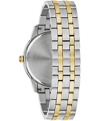 Bulova Men's Sutton Diamond-Accent Two-Tone Stainless Steel Bracelet Watch 40mm