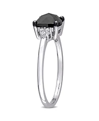 Black and White Diamond (1 1/3 ct. t.w.) Engagement Ring 14k Gold