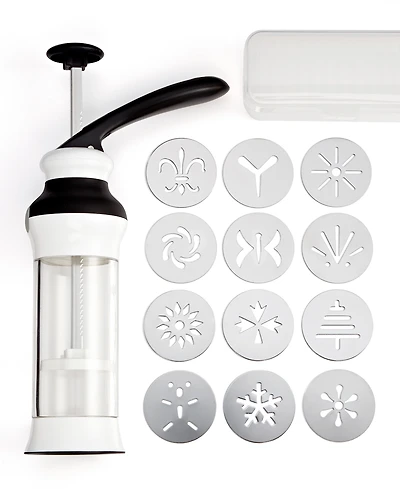 Oxo 12 Disks Cookie Press with Storage Case