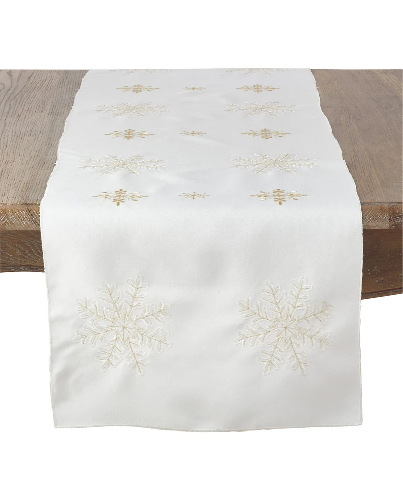 Saro Lifestyle Snowflake Design Runner