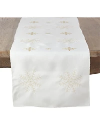 Saro Lifestyle Snowflake Design Runner