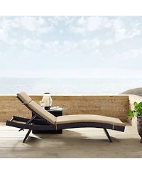 Crosley Biscayne Chaise Lounge With Cushion