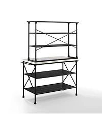 Crosley Madeleine 2 Piece Kitchen Island Hutch Set