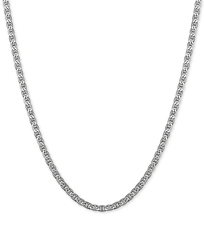 Mariner Link 20" Chain Necklace in Sterling Silver