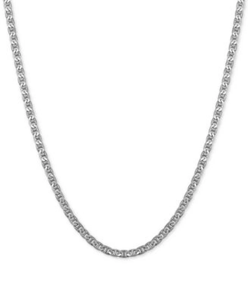 Mariner Link Chain Necklace 18 20 In Sterling Silver Or 18k Gold Plated Sterling Silver