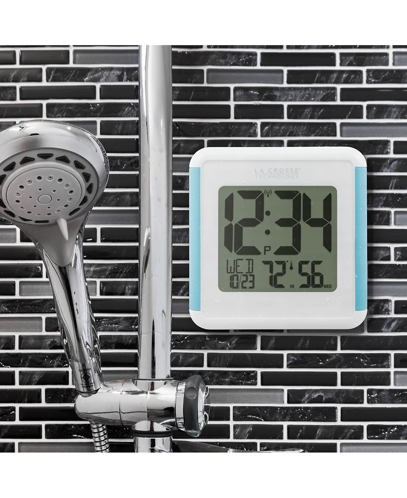 La Crosse Technology 515-1912 Splash-Proof Shower Cube Clock