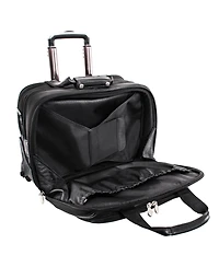 McKlein Chicago, 15" Patented Detachable -Wheeled Laptop Briefcase