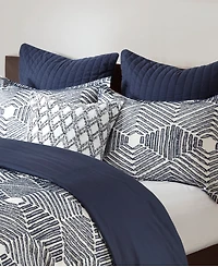 Ink+Ivy Ellipse Jacquard Cotton 3-Pc. Duvet Cover Set