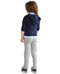 Toddler and Little Girls French Terry Full-Zip Hoodie