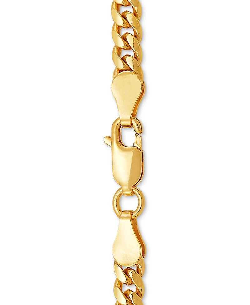 Curb Link 20" Chain Necklace Sterling Silver or 18k Gold-plated Over
