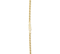 Rope Link 20" Chain Necklace in 18k Gold-Plated Sterling Silver