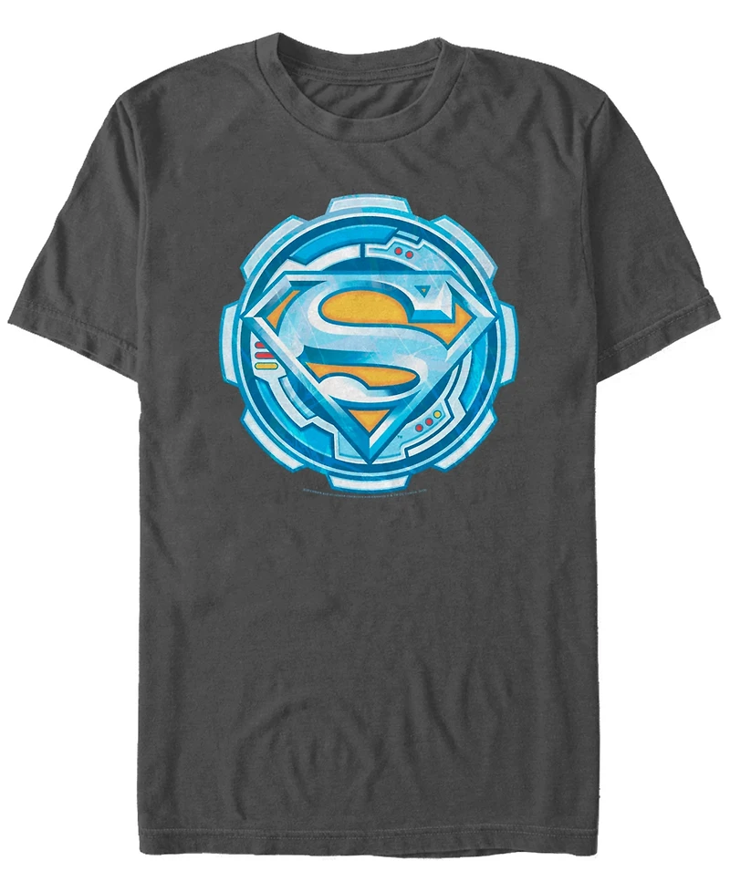 Fifth Sun Dc Men's Superman Technical Gear Logo Short Sleeve T-Shirt