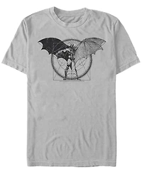 Fifth Sun Dc Men's Batman Geometric Schematic Short Sleeve T-Shirt